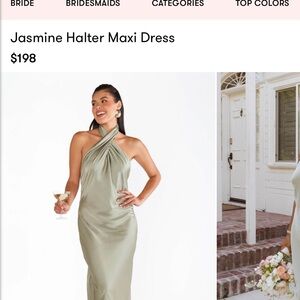 Show Me Your MuMu Jasmine Halter Dress